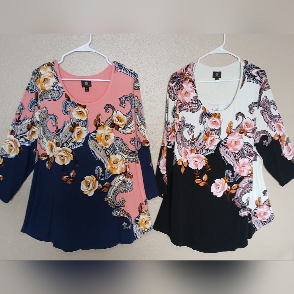 Women's | Lot of 2 | JM Collection Floral Print Blouses